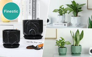 Finestic Black Plant Pot